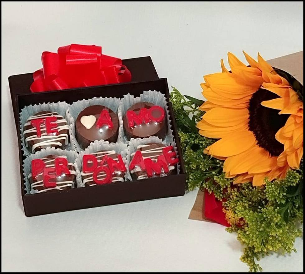 Chocolates sanando el corazón.