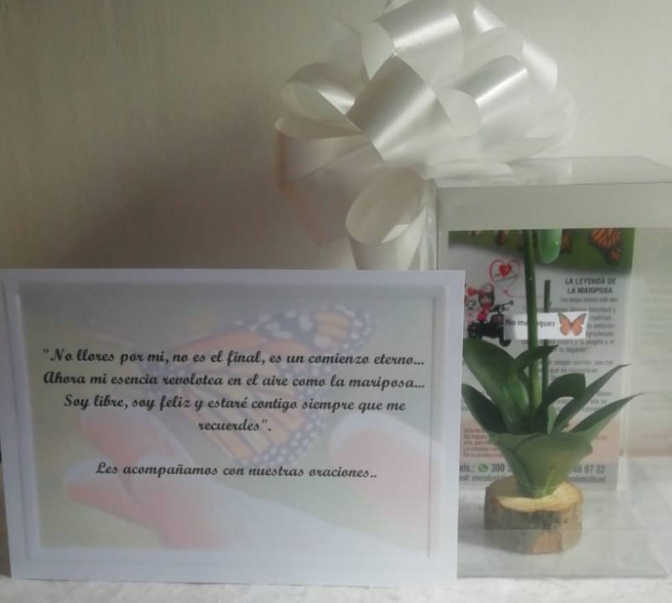 Regalos para condolencias: Crisálida, te recuerdo.