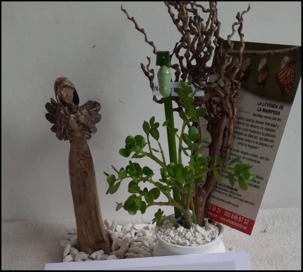 Regalos para condolencias: Crisálida, mariposa de luz.