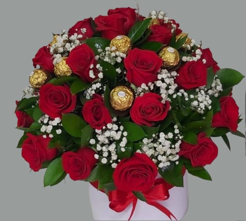 Caja de rosas sueños realizados.