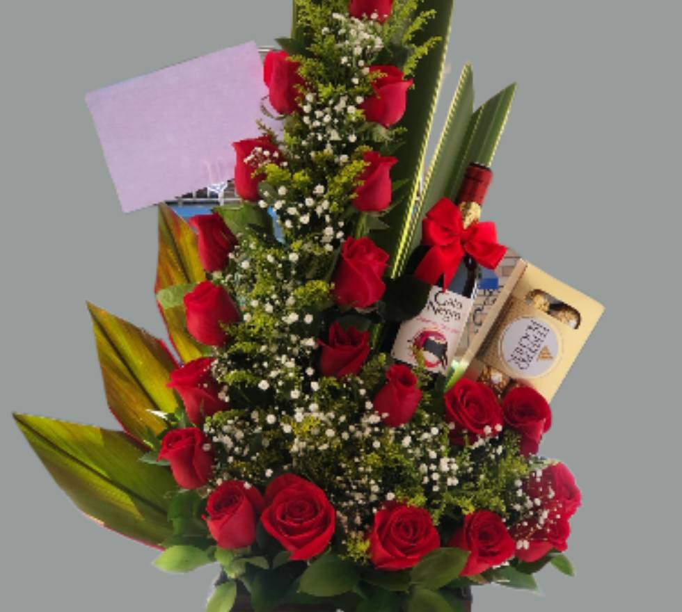 Ramo de rosas sonrisas.