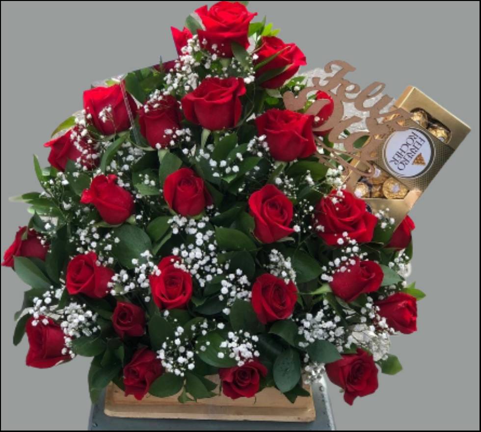 Ramo de rosas dulce sinfonía.