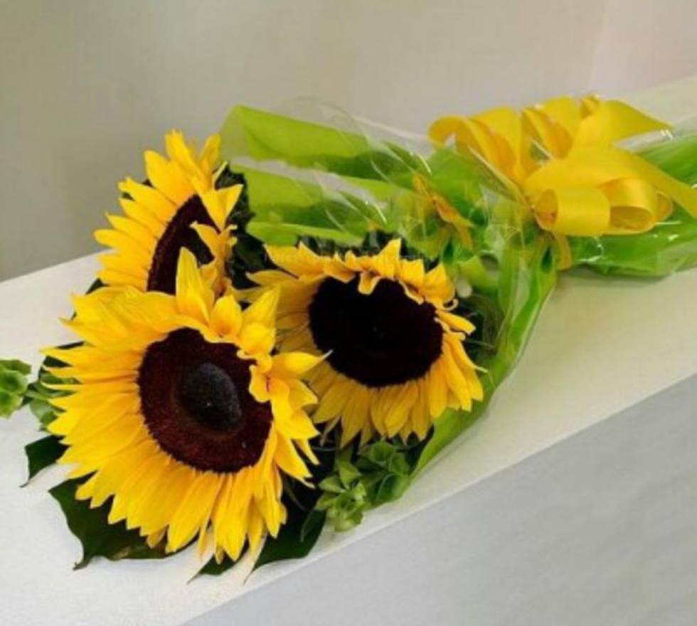 Bouquet de girasoles ecos de amor