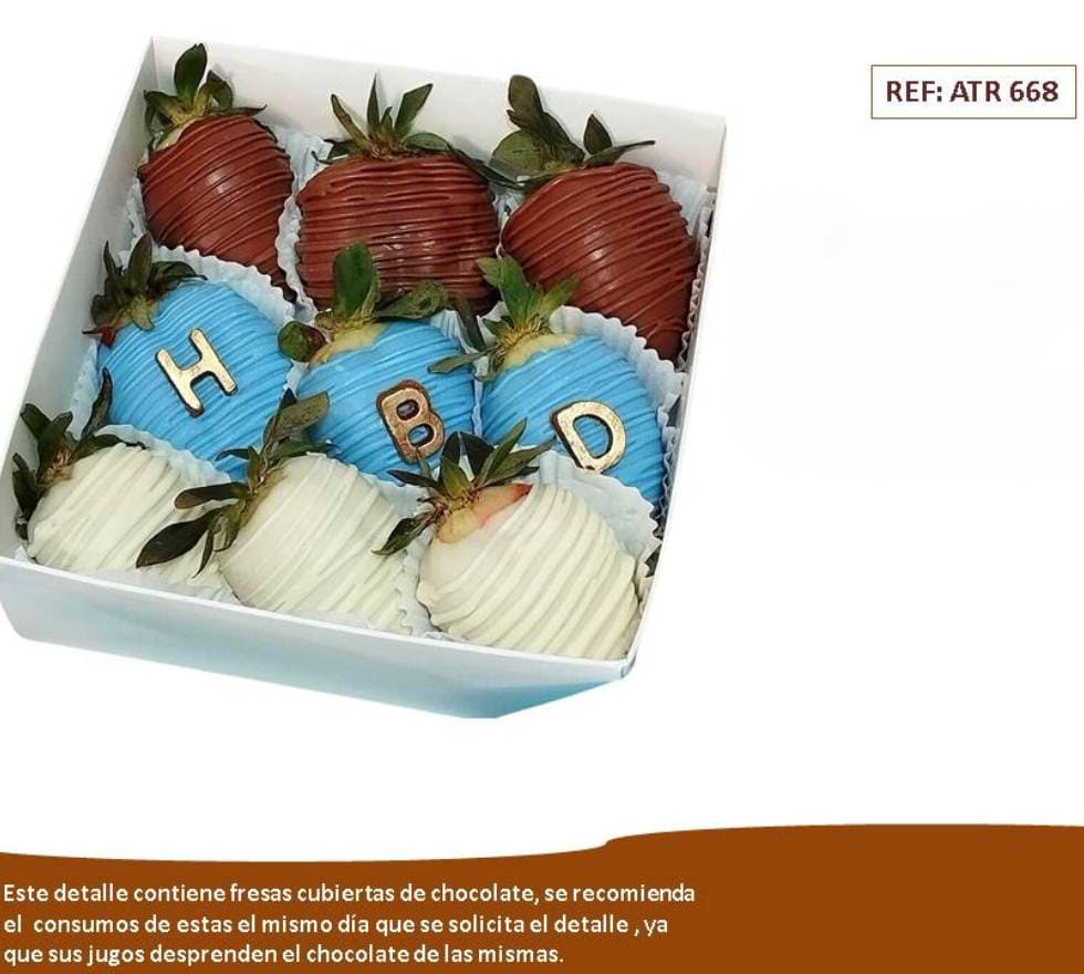 Fresas cubiertas de chocolate: Beso de chocolate